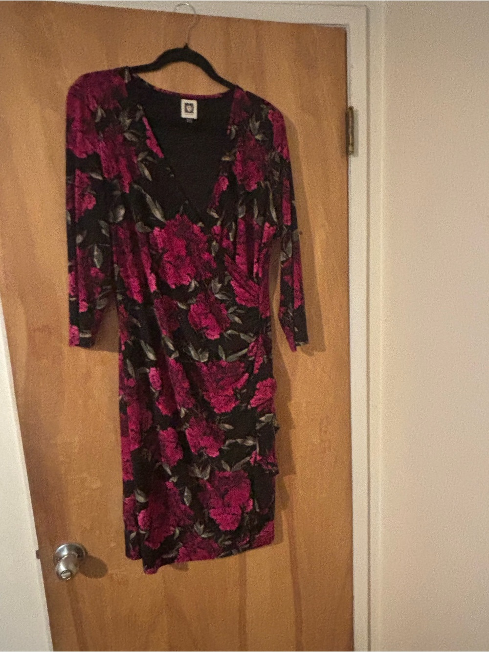 Anne Klein dress (14) with side ruffles